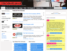 Tablet Screenshot of filmschoolexposed.com